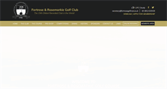 Desktop Screenshot of fortrosegolfclub.co.uk