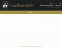 Tablet Screenshot of fortrosegolfclub.co.uk